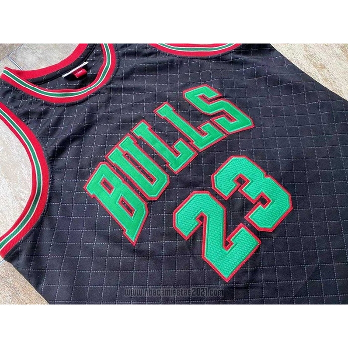 Camiseta Chicago Bulls Michael Jordan #23 Mitchell & Ness 1997-98 Negro
